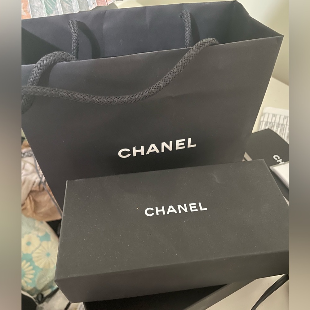Chanel eyeglasses empty box and shopping bag Chanel glasses box